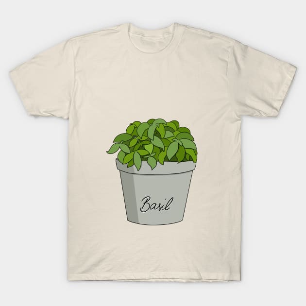 Basil T-Shirt by OlivesDoodles